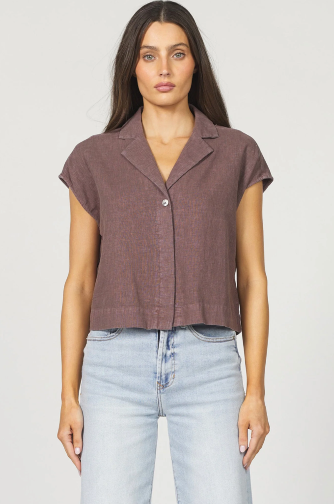 DEAR JOHN CRUZ TOP IN CAPPUCCINO