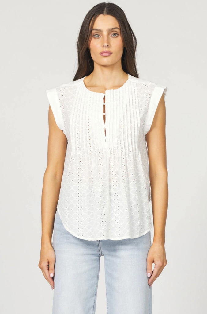 DEAR JOHN MARFA TOP IN WHITE