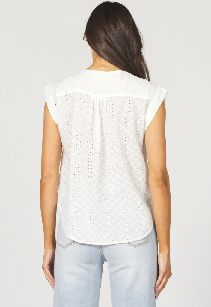 DEAR JOHN MARFA TOP IN WHITE