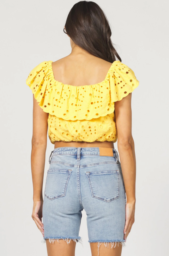 DEAR JOHN ROSARIO TOP IN DAFFODIL