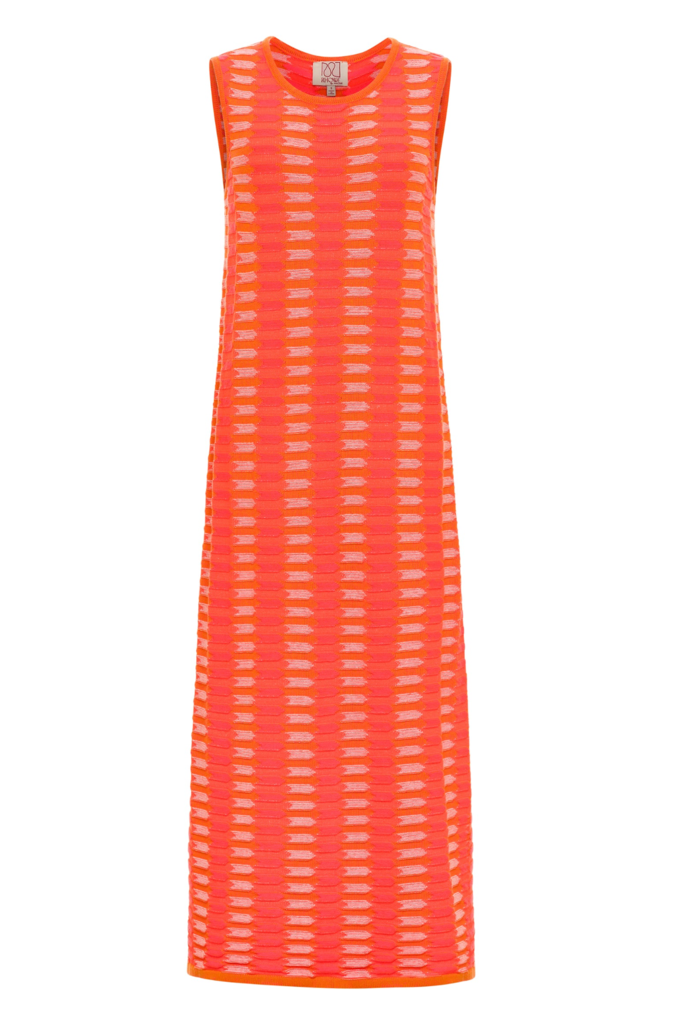 MARGOT MIDI DRESS BRIGHT ORANGE
