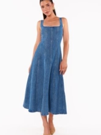 SHOW ME YOUR MUMU PRIM MIDI DRESS