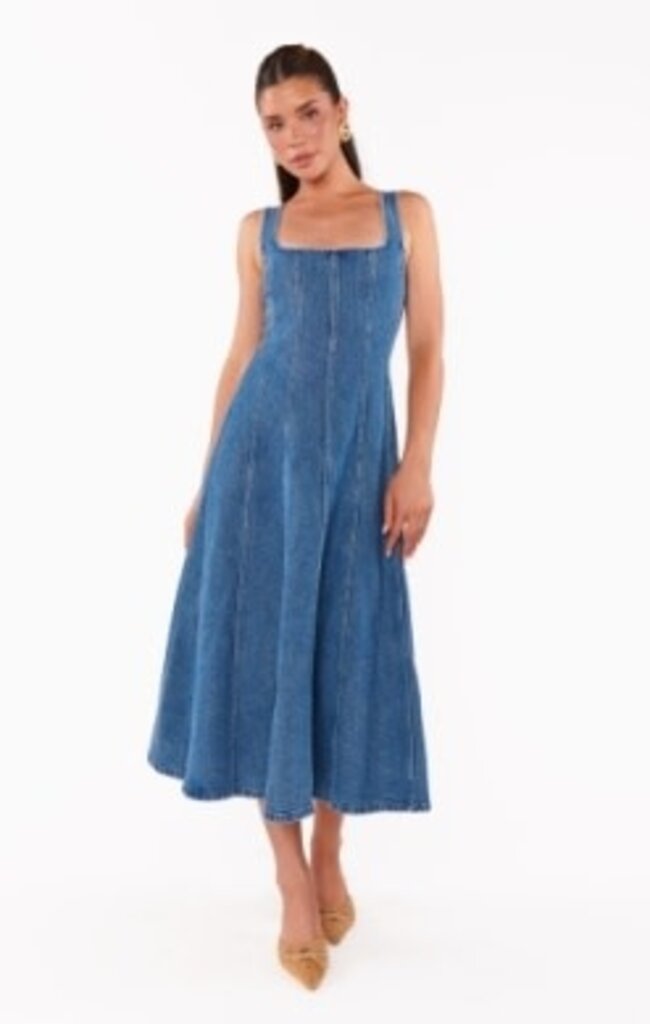 SHOW ME YOUR MUMU PRIM MIDI DRESS