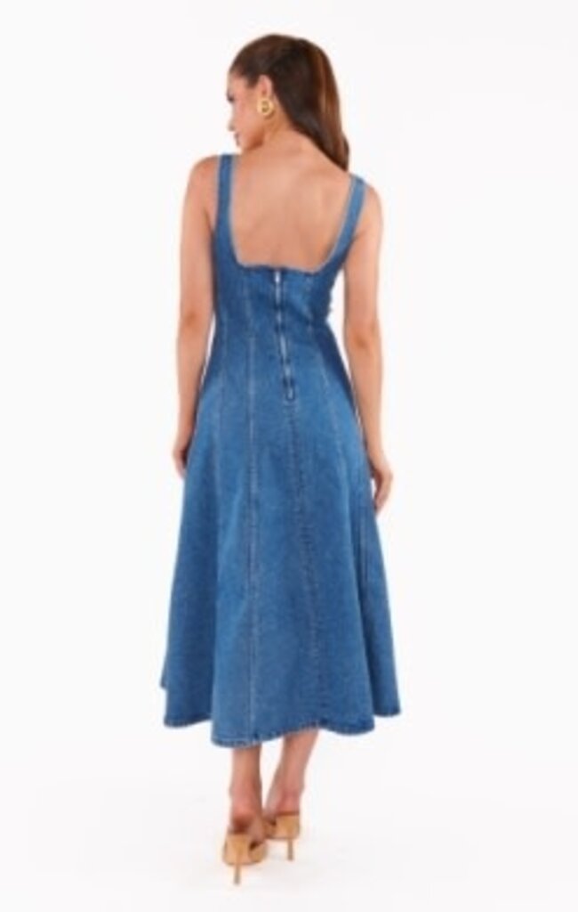 SHOW ME YOUR MUMU PRIM MIDI DRESS