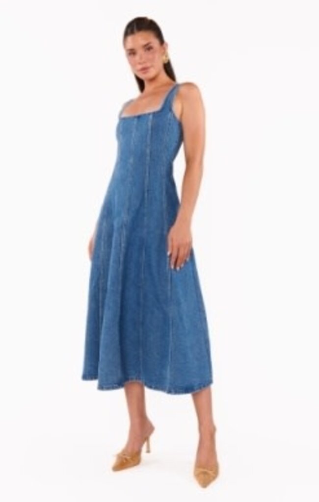 SHOW ME YOUR MUMU PRIM MIDI DRESS