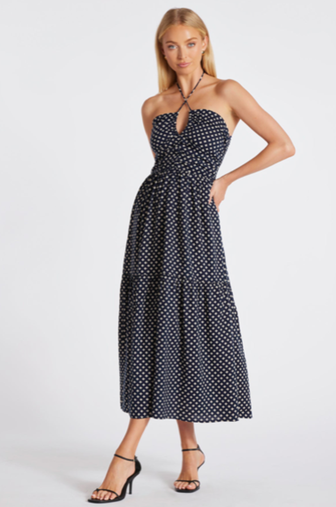 BISHOP+YOUNG AERIES HALTER DRESS