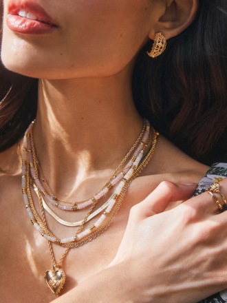 DELILAH GOLD STRAND NECKLACE