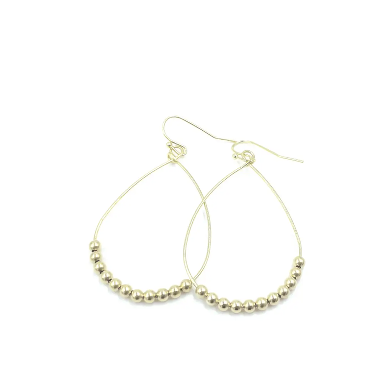 ERIN GRAY ASTER BEADED EARRING IN GOLD