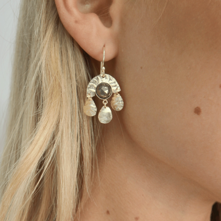 ERIN GRAY CABO DREAM PYRITE EARRINGS