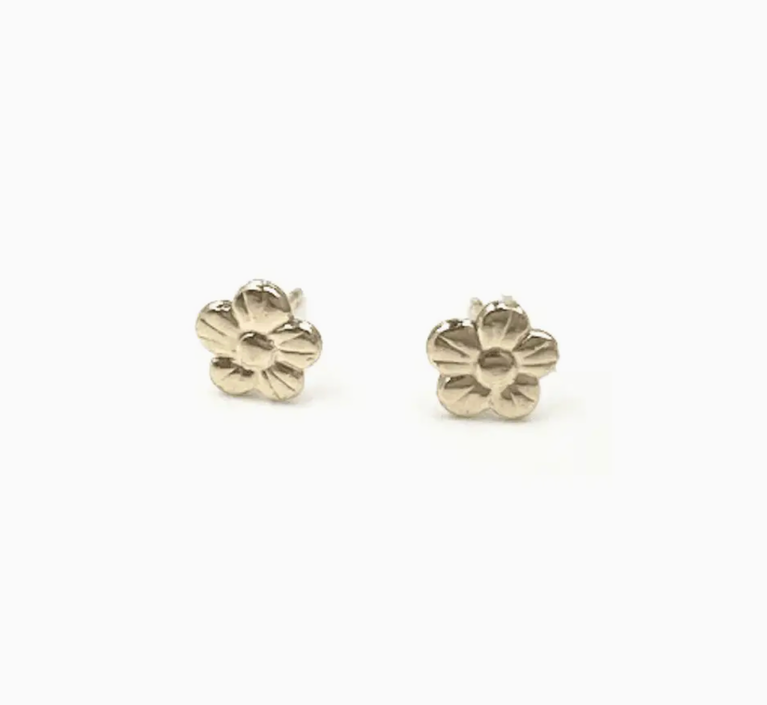ERIN GRAY TEEN STUD 14K GOLD FILLED FLOWER