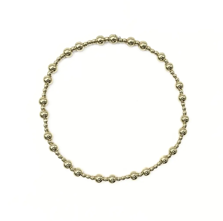 ERIN GRAY THE CHARLESTON COLLECTION 14K GOLD FILLED BEADED BRACELETS 2MM4, 7"