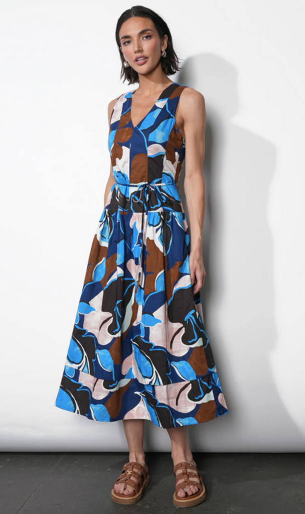 ABI POPLIN MIDI DRESS