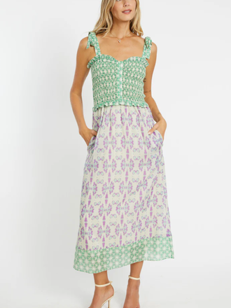 CABALLERO THANDI TRIBAL INK BLOT DRESS