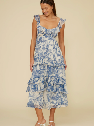 Lucy Paris CASSANDRA TIERED DRESS