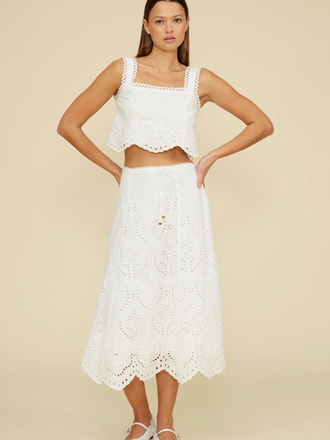 Lucy Paris CORALINE EYELET SKIRT