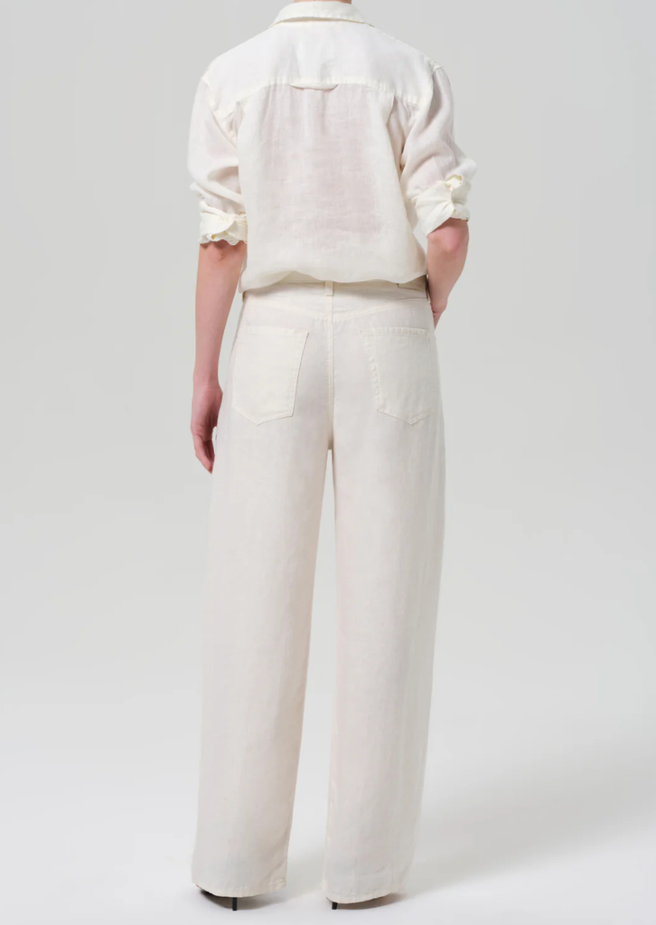 CITIZENS OF HUMANITY BRYNN DRAWSTRING LINEN TROUSER