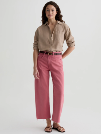 AG JEANS HATTIE CROP HIGH RISE BARREL