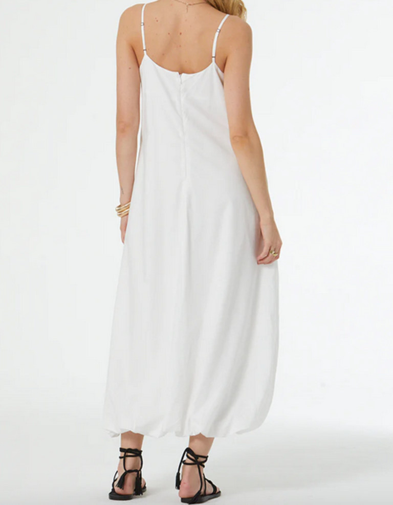 YOUNG FABULOUS & BROKE MELV MIDI BUBBLE DRESS