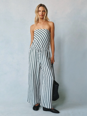 BELLA DAHL WIDE LEG CROP WITH DRAWSTRING