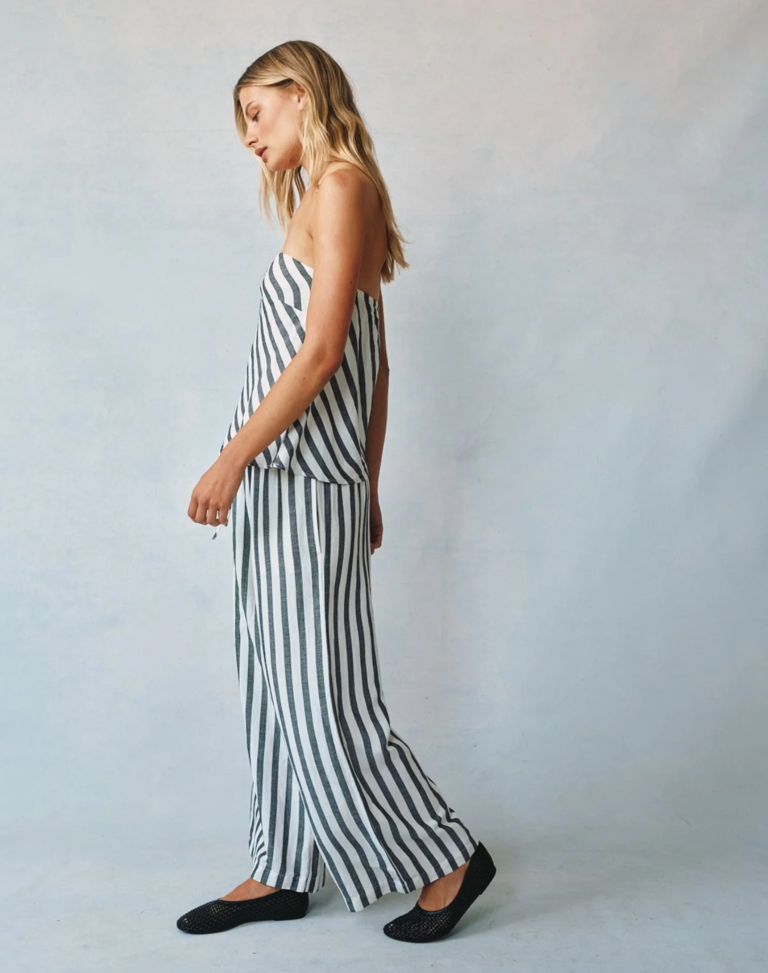 BELLA DAHL WIDE LEG CROP WITH DRAWSTRING