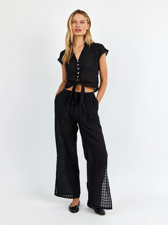 BELLA DAHL SIDE SLIT BEACH PANT