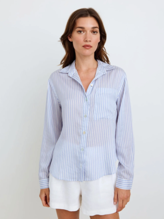 BELLA DAHL OVERSIZED SPLIT BACK BUTTON DOWN