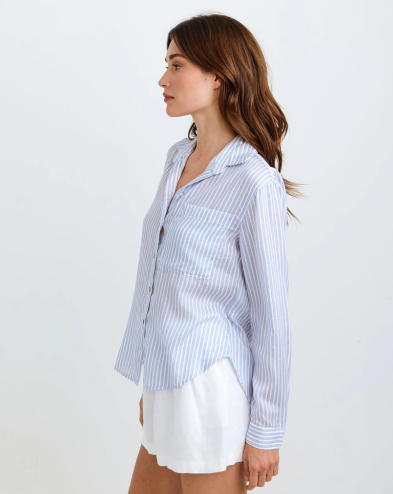 BELLA DAHL OVERSIZED SPLIT BACK BUTTON DOWN