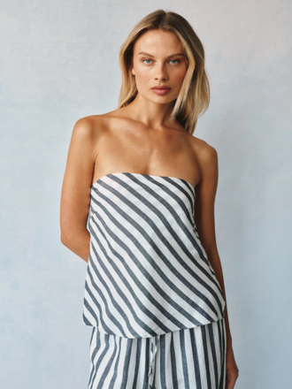BELLA DAHL BIAS STRAPLESS TOP