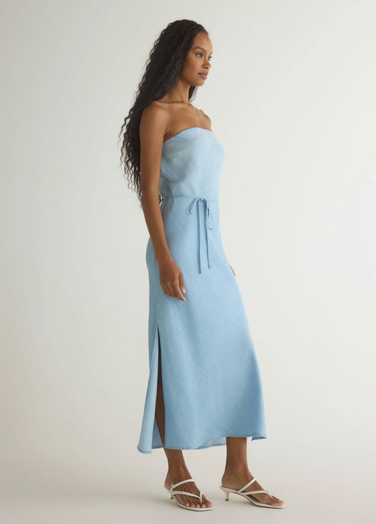 BELLA DAHL STRAPLESS MAXI DRESS