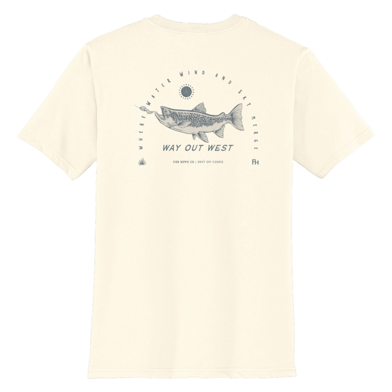 FISH HIPPIE WAY OUT WEST TEE