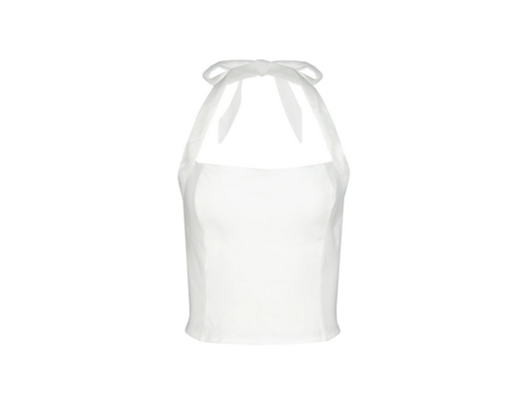 BISHOP+YOUNG POSITANO LINEN HALTER