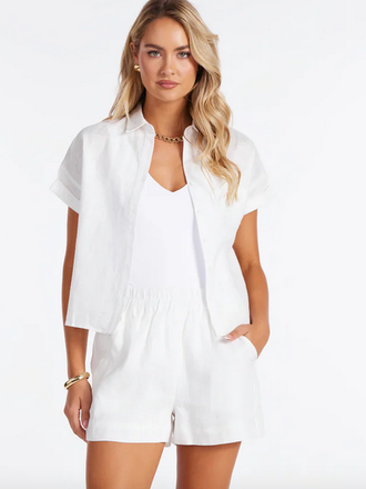 BISHOP+YOUNG POSITANO LINEN SHORT