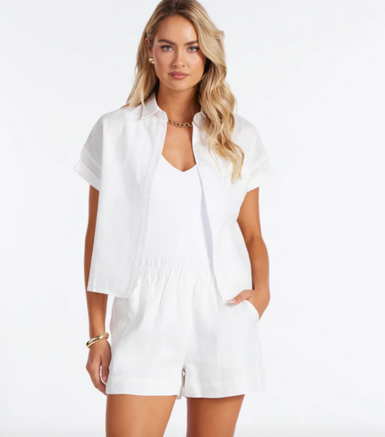 BISHOP+YOUNG POSITANO LINEN SHORT