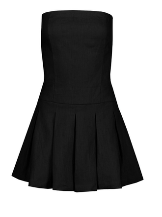 BISHOP+YOUNG POSITANO LINEN STRAPLESS MINI