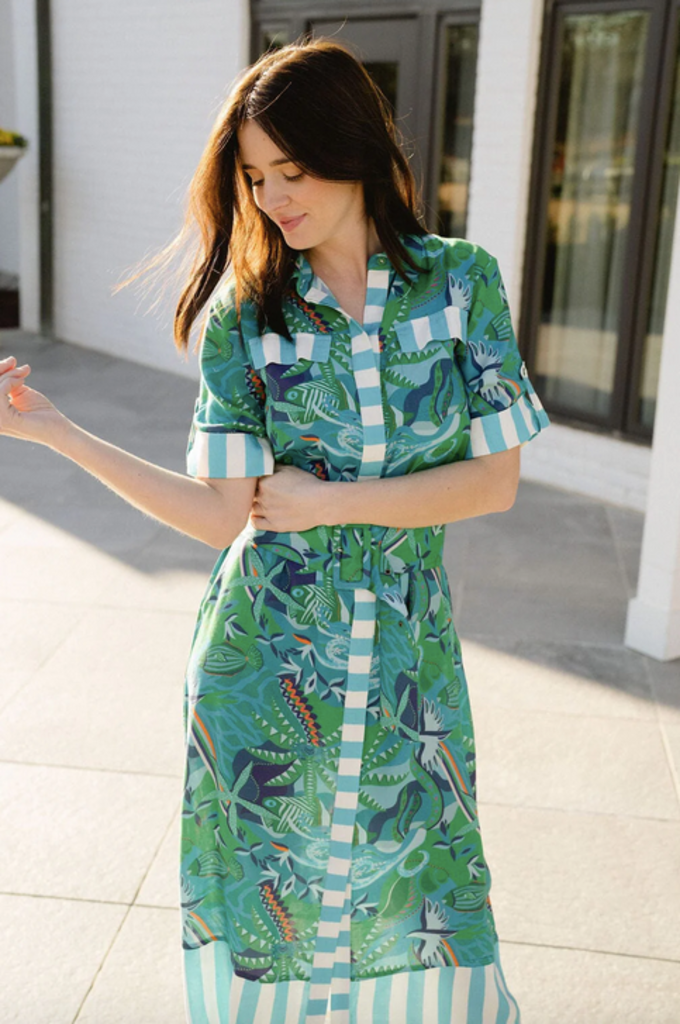 BRITON COURT ELENA MIDI DRESS