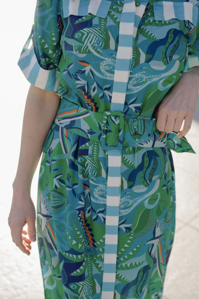 BRITON COURT ELENA MIDI DRESS