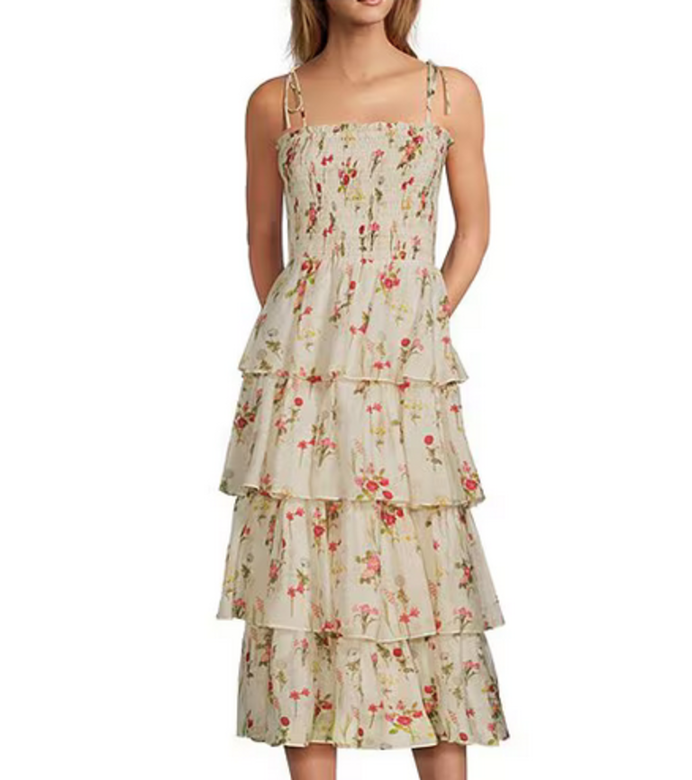 Lucy Paris OLIVE TIERED DRESS