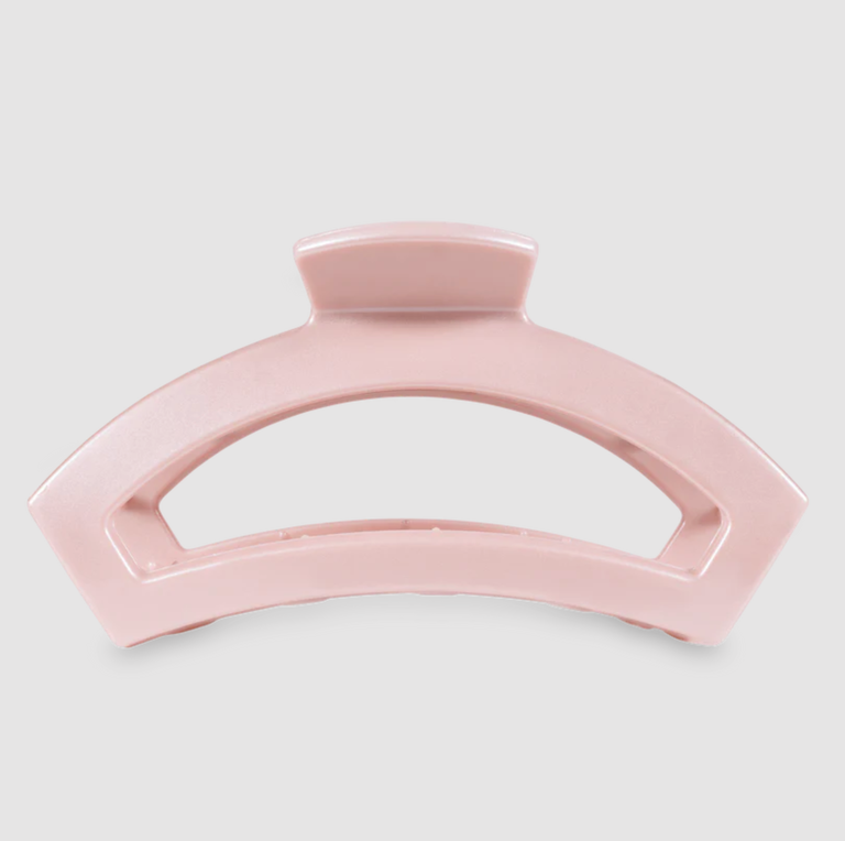 LARGE TELETIE OPEN CLIP PEARLY PINK