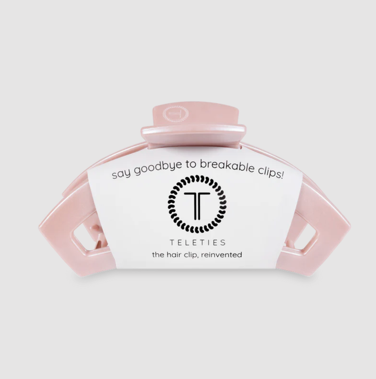 MEDIUM TELETIE OPEN CLIP PEARLY PINK