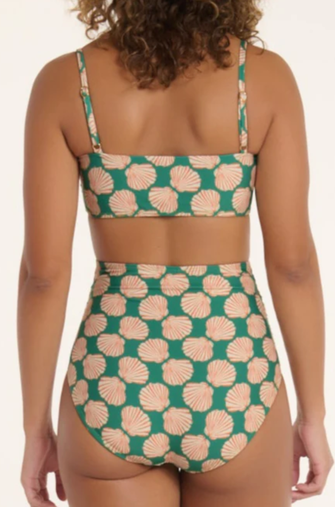 HERMOZA TOD HIGH WAISTED RUCHED SWIMSUIT BOTTOM