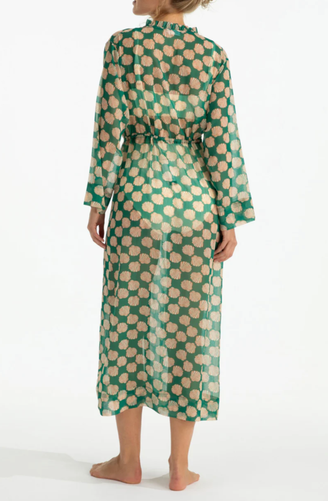 HERMOZA SHELBY CINCHED TIE KIMONO COVER UP