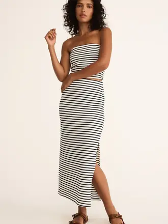 Z SUPPLY Ainslie Stripe Midi Skirt