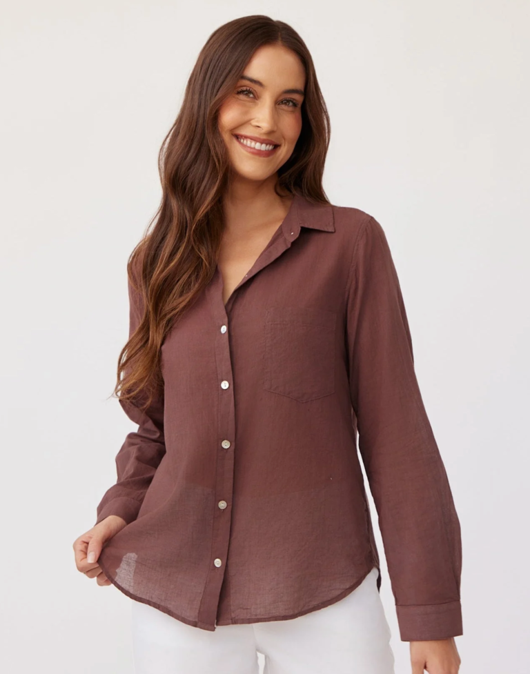 BELLA DAHL POCKET BUTTON DOWN