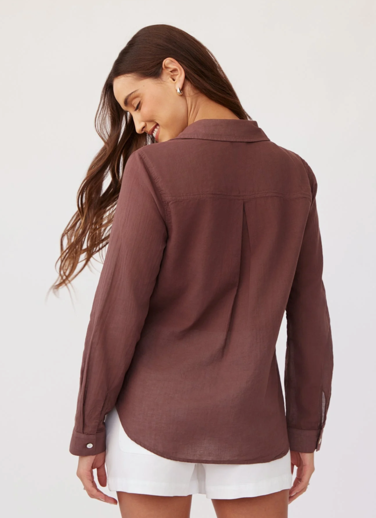 BELLA DAHL POCKET BUTTON DOWN