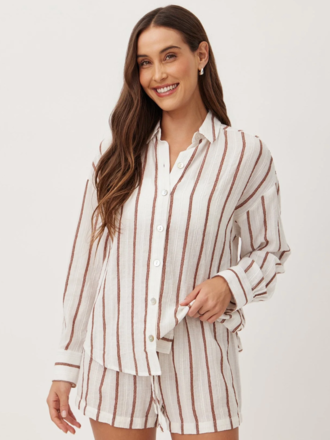 BELLA DAHL OVERSIZE CLEAN SHIRT