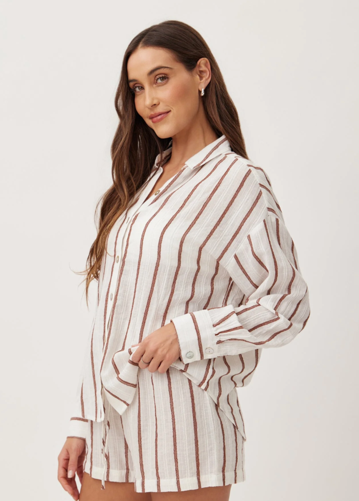 BELLA DAHL OVERSIZE CLEAN SHIRT
