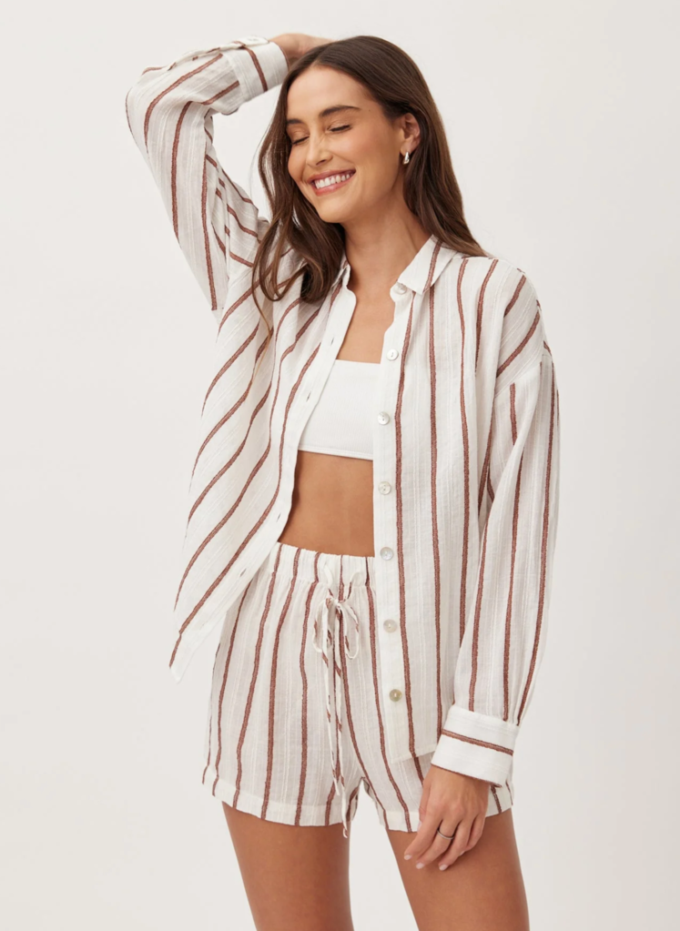 BELLA DAHL OVERSIZE CLEAN SHIRT