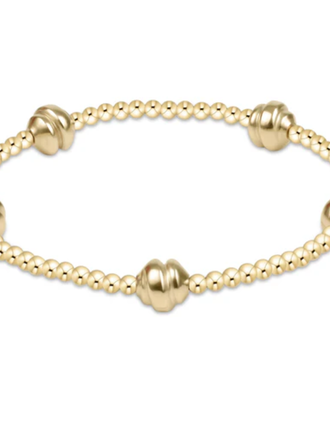 ADMIRE SMALL GOLD 2.5MM BEAD BRACELET - GOLD