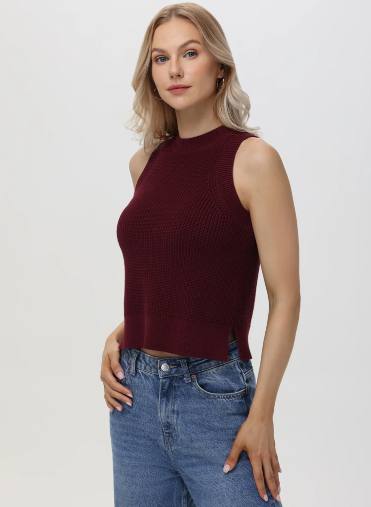 525 AMERICA DEMI HIGH CREW NECK TANK