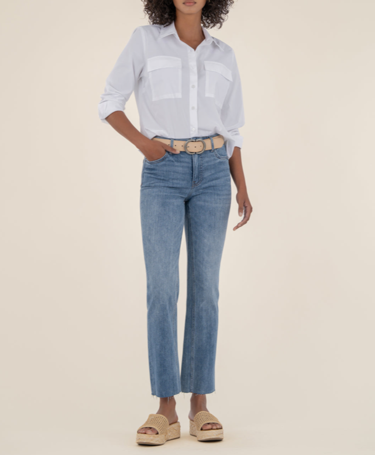 KUT KELSEY HIGH RISE ANKLE FLARE